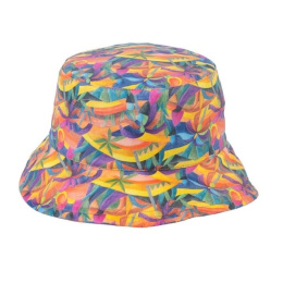 Telia Multicolour Printed Cotton Rain Bob Hat - Mtm