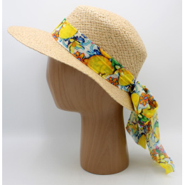 Casquette Grande Visière Pedra Paille Papier - Traclet