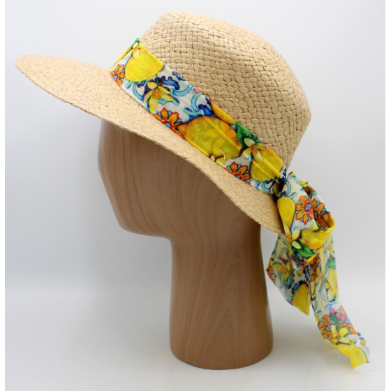 Casquette Grande Visière Pedra Paille Papier - Traclet