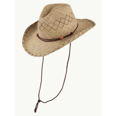 Chapeau De Paille Western Naturel - Scippis