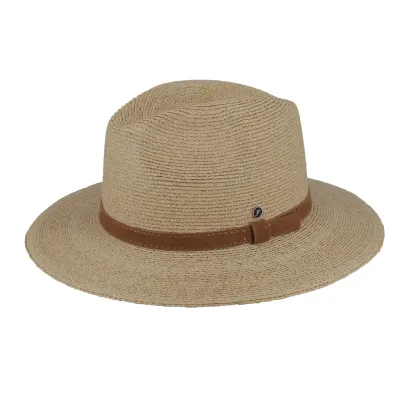 Traveller San Fruttuoso Camel Belt Hat - Fléchet | ref 23447 Chapellerie Traclet