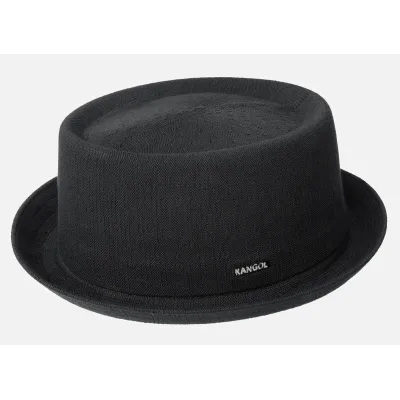 Chapeau Porkpie Bamboo Mowbray Noir - Kangol