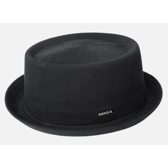 Chapeau Porkpie Bamboo Mowbray Noir - Kangol