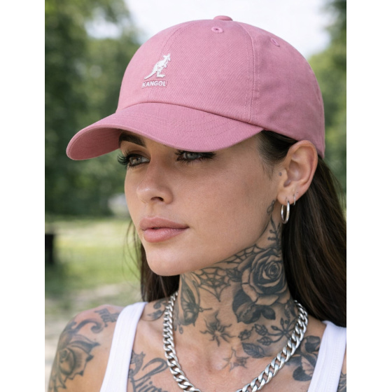 Washed Baseball Cap Cotton Pink - Kangol