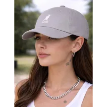 Kangol Washed Baseball Cotton Grey Cap Reference : 23476| Chapellerie Traclet