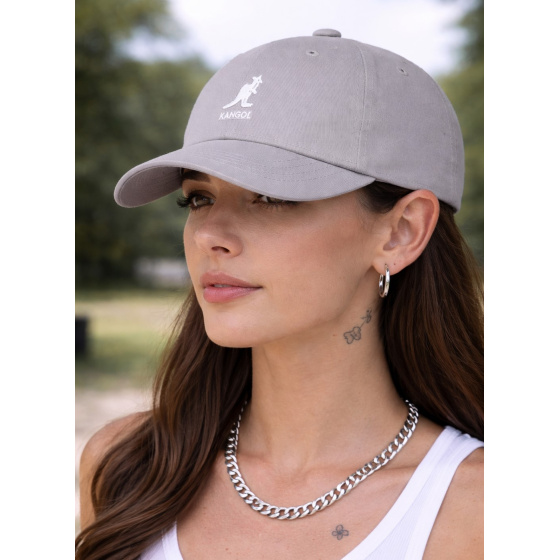 copy of Black Cotton Washed Baseball Cap - Kangol