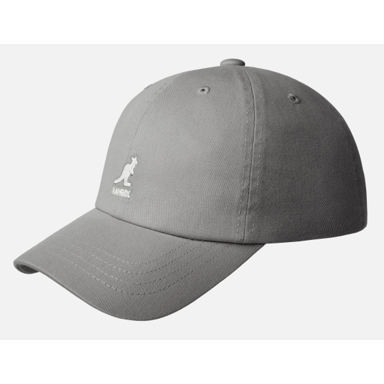 Kangol Washed Baseball Cotton Grey Cap