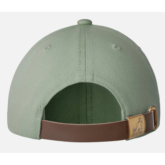 Casquette Washed Baseball Coton Huile Verte - Kangol