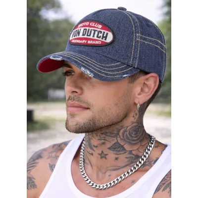 Casquette Baseball Moto Club Denim - Von Dutch