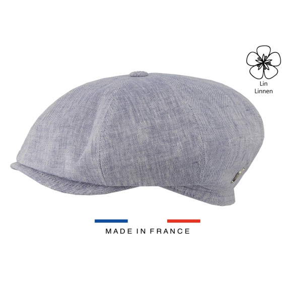 Blue Linen Irish Cap UPF 40+ - Fléchet