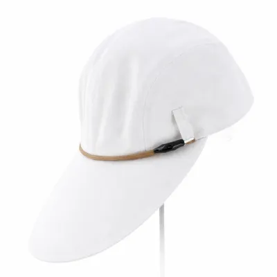 Large Peak Cap Marlin White Made In France - Crambes ref 23499 - chapellerie traclet
