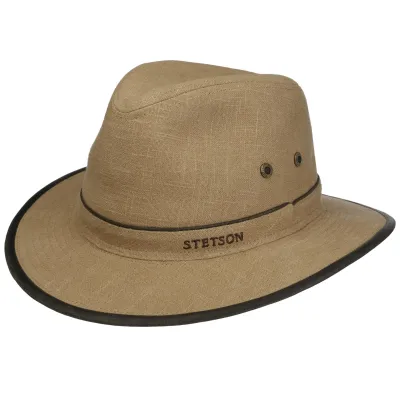 Traveller Hat Maryland Linen Sand UPF 40+ - Stetson Reference: 23501| Chapellerie Traclet