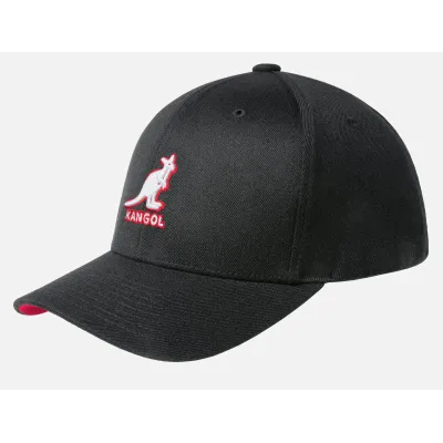 Baseball 3D Wool Flexfit Black Cap - Kangol Reference: 23510| Chapellerie Traclet