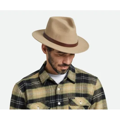 Chapeau Messer Feutre Laine Beige - Brixton