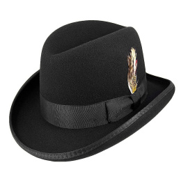 Chapeau Homburg Feutre Laine Noir - Traclet