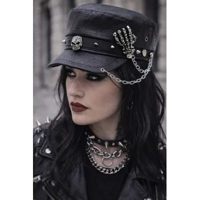 Black Punk Sailor Cap - Traclet Reference: 23519 | Chapellerie Traclet