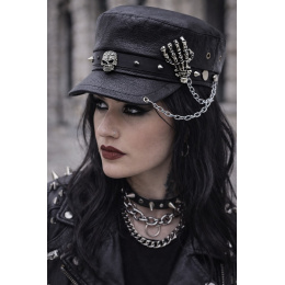 copy of Black Leather Padock Sailor Cap - Traclet