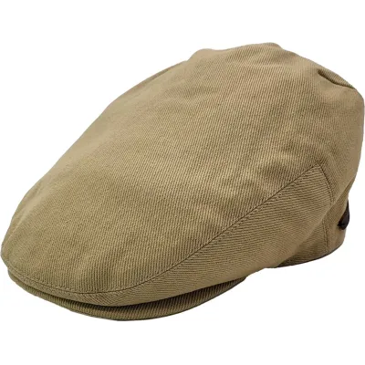 Luca Beige Cotton Flat Cap - Traclet Reference : 23520| Chapellerie Traclet