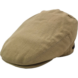 Luca Beige Cotton Flat Cap - Traclet