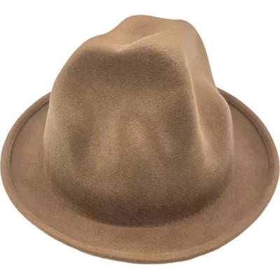 Chapeau williams Feutre Laine Camel - Traclet  Reference : 23522| Chapellerie Traclet