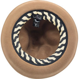 Chapeau williams Feutre Laine Camel - Traclet