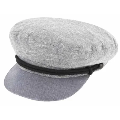 Casquette Marin Coton & Lin Grise - Traclet