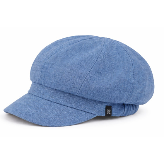 Casquette Gavroche Esma Lin Réversible Fraise & Indigo - MTM