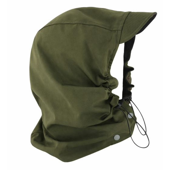 Reversible Rain Rainhood Hood Black & Khaki - Traclet