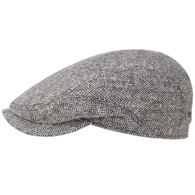 Casquette Plate Lovetch Soie Grise - Stetson