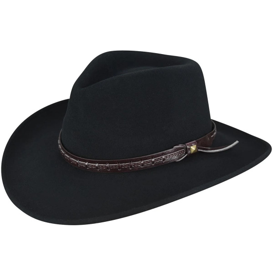 Chapeau Traveller Firehole LiteFelt Feutre Noir - Bailey