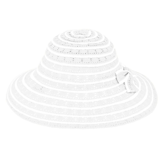 Eremo Grey Paper Straw & Cotton Capeline Hat - Traclet