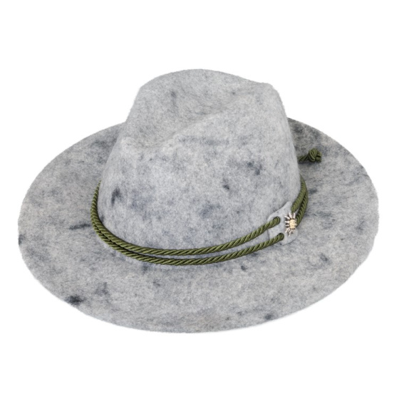 Chapeau Traveller Barico Feutre Laine Gris Chiné - Traclet