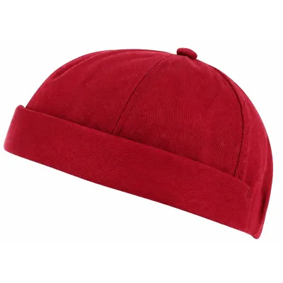 Red Cotton Docker Beanie - Traclet Reference: 9793 | Traclet Hat Shop