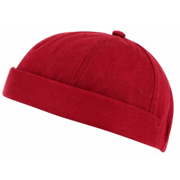 Red Cotton Docker Beanie - Traclet