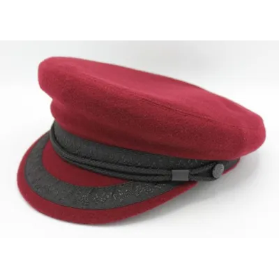 Casquette Marin Camaret Laine Bordeaux - Traclet
