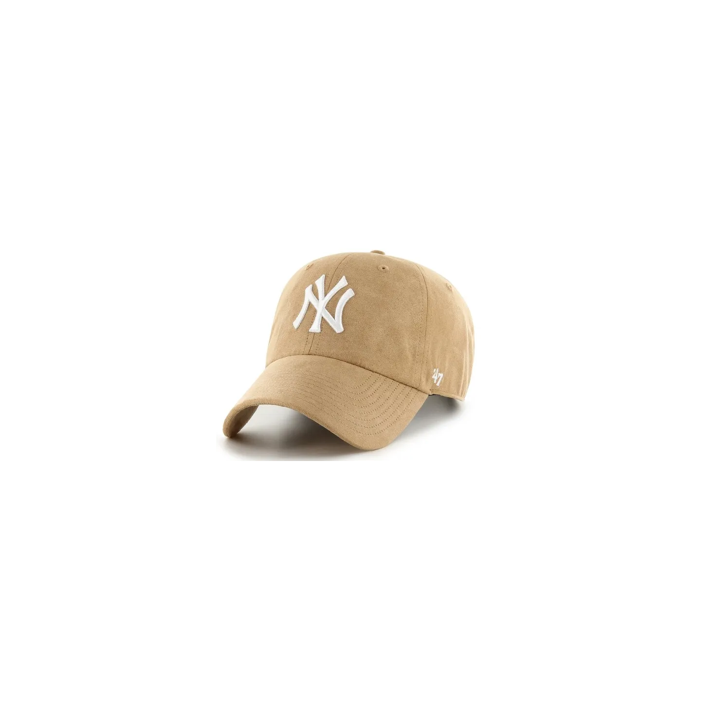 Casquette 47 CAP MLB NEW YORK YANKEES BALLPARK SUEDE CLEAN UP Beige