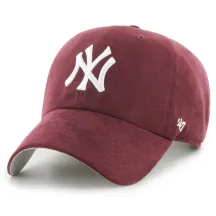 Cap 47 CAP MLB NEW YORK YANKEES BALLPARK SUEDE CLEAN UP Bordeaux | ref 23609 Chapellerie Traclet