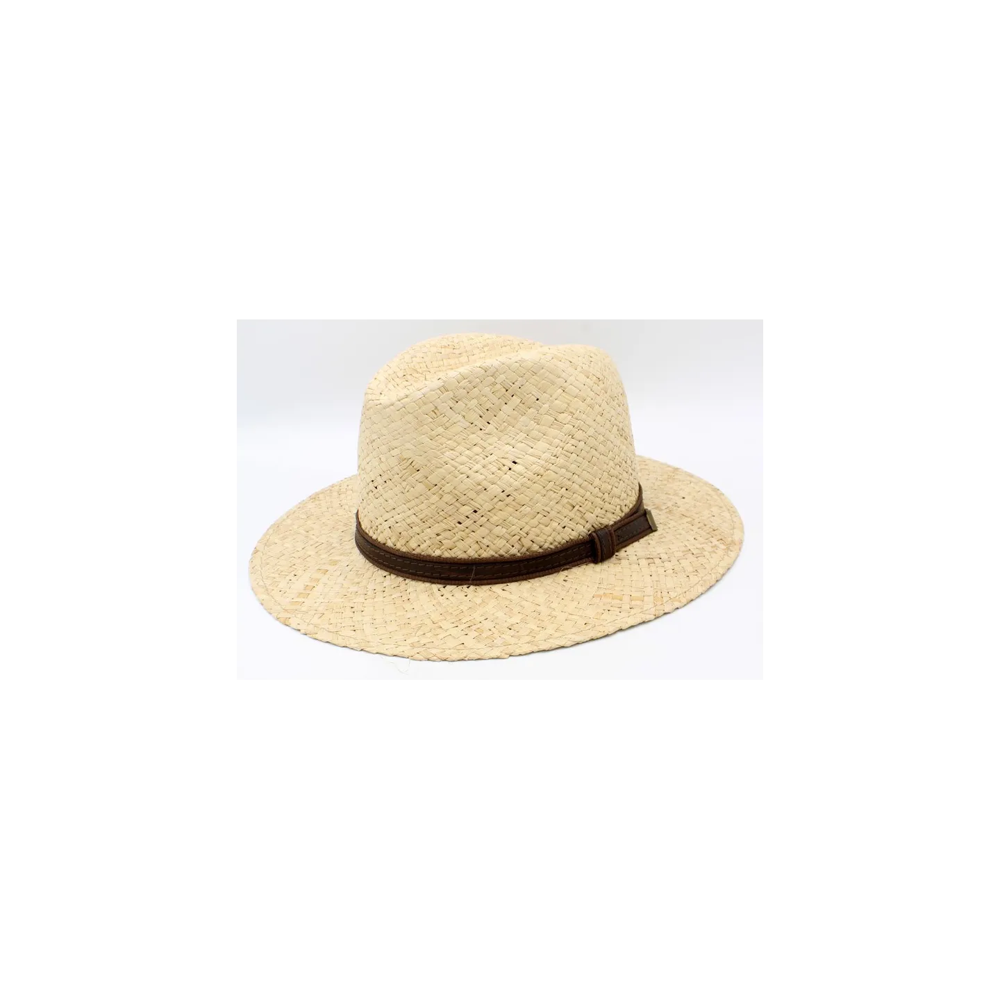 Chapeau Fedora Belt Raffia - Traclet réf 23632 chapellerie traclet