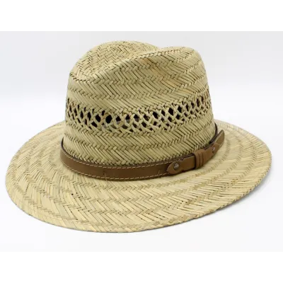 Chapeau Fedora Calogero Paille Naturelle - Traclet