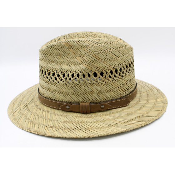 Chapeau Fedora Calogero Paille Naturelle - Traclet