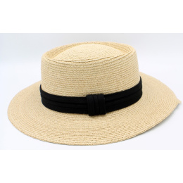 Chapeau Forme Gambler Anatola Raffia - Traclet