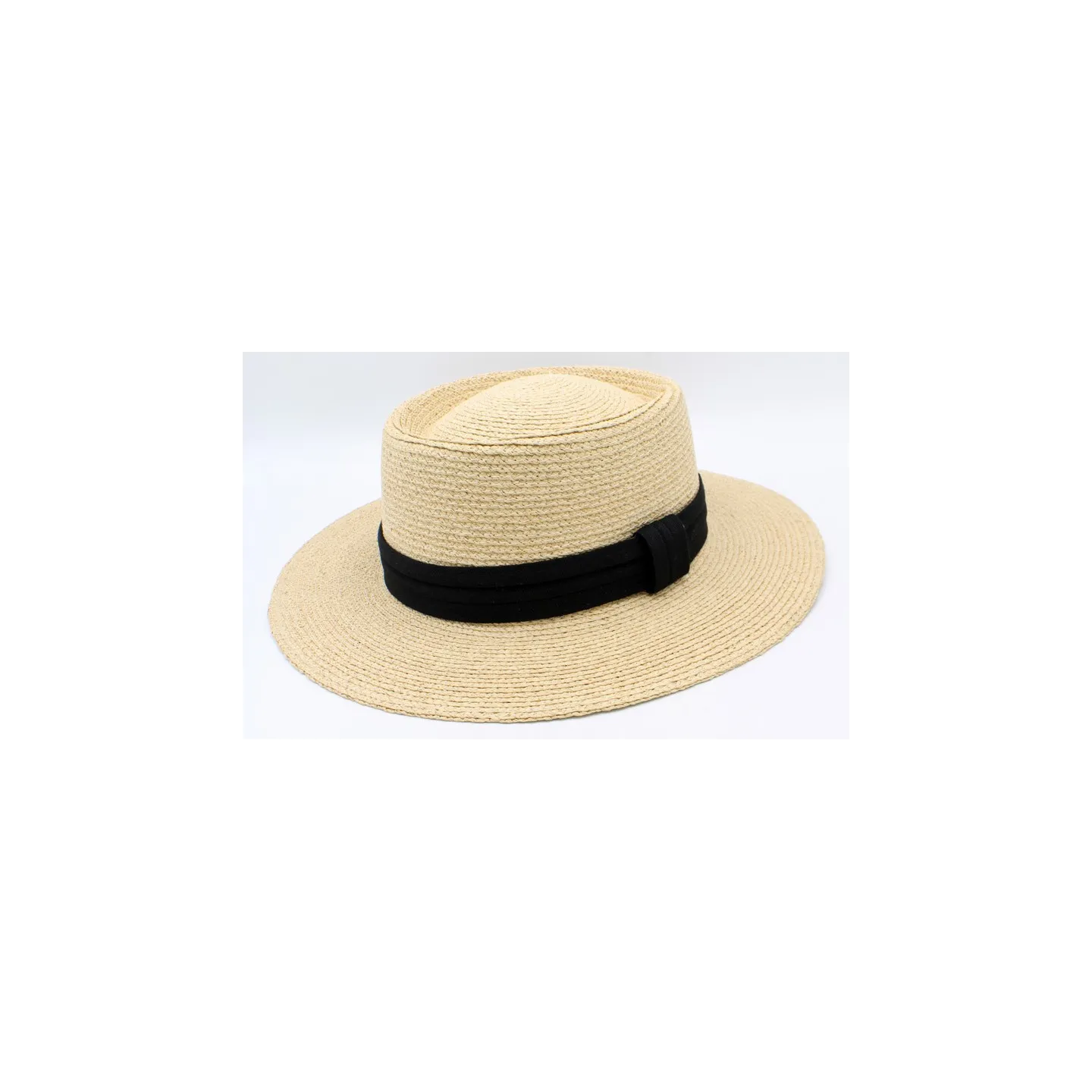 Gambler Shape Straw Hat Anatola Raffia - Traclet Reference: 23635| Chapellerie Traclet