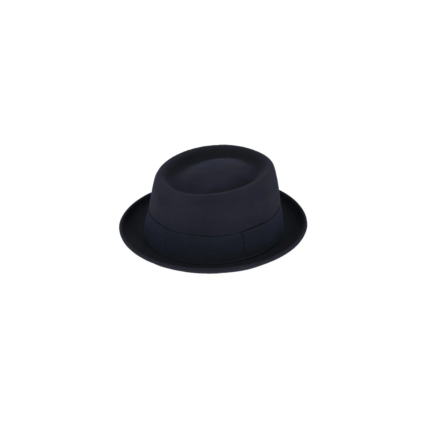 Chapeau Porkpie Salerne Feutre Laine Marine - Traclet