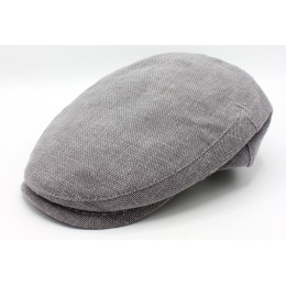Casquette Plate Marius Lin & coton Grise - Traclet