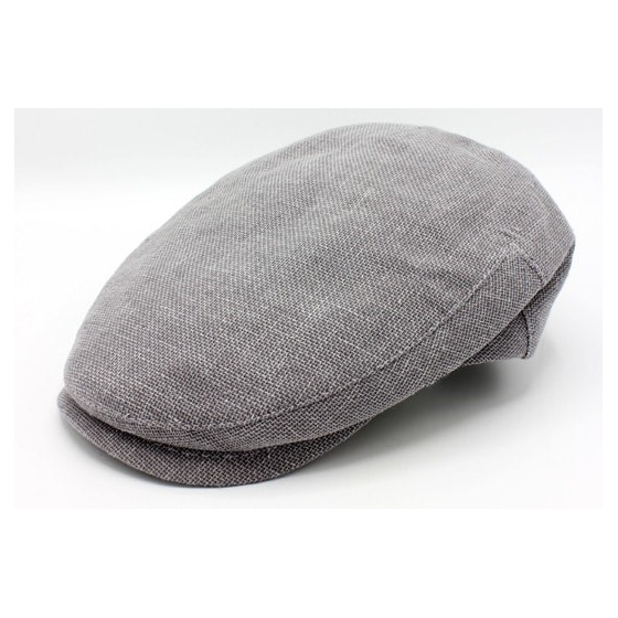 Casquette Plate Marius Lin & coton Grise - Traclet