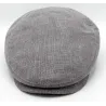 Marius Flat Cap in Grey Linen & Cotton - Traclet ref 23638 chapellerie Traclet