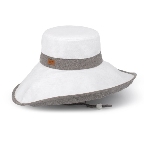 XXL Summer Capeline White & Mouse Grey UPF 50+ - Soway