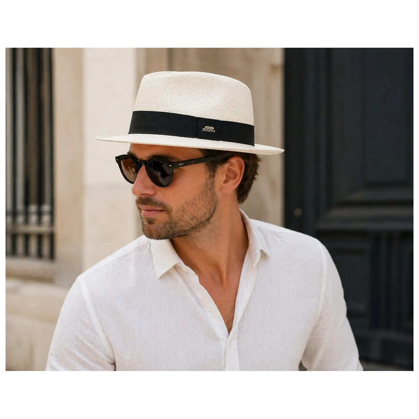 Chapeau Fédora Classico Panama Blanchi - Traclet