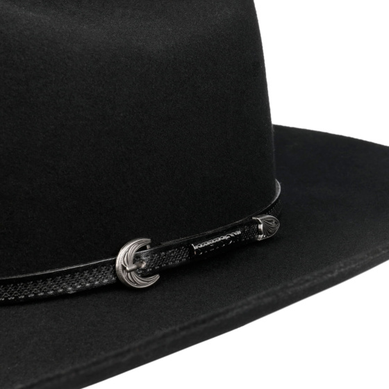 Black Woolfelt Western Deadwood Hat - Stetson