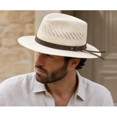 Chapeau Traveller Panama Azogues Naturel - Traclet Reference : 23657| Chapellerie Traclet